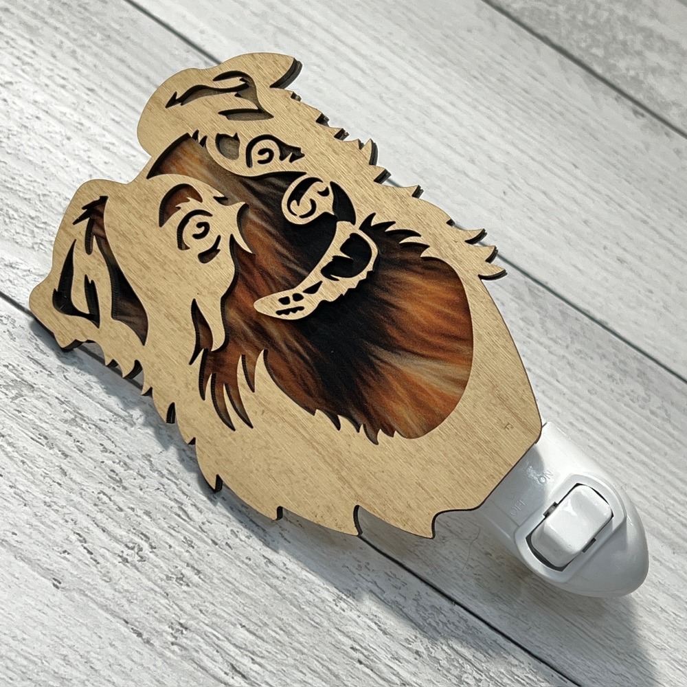 Australian Shepherd Handmade Night Light LED Plug In‎ Wall Decor Dog Lover Gift - Picture 6 of 8
